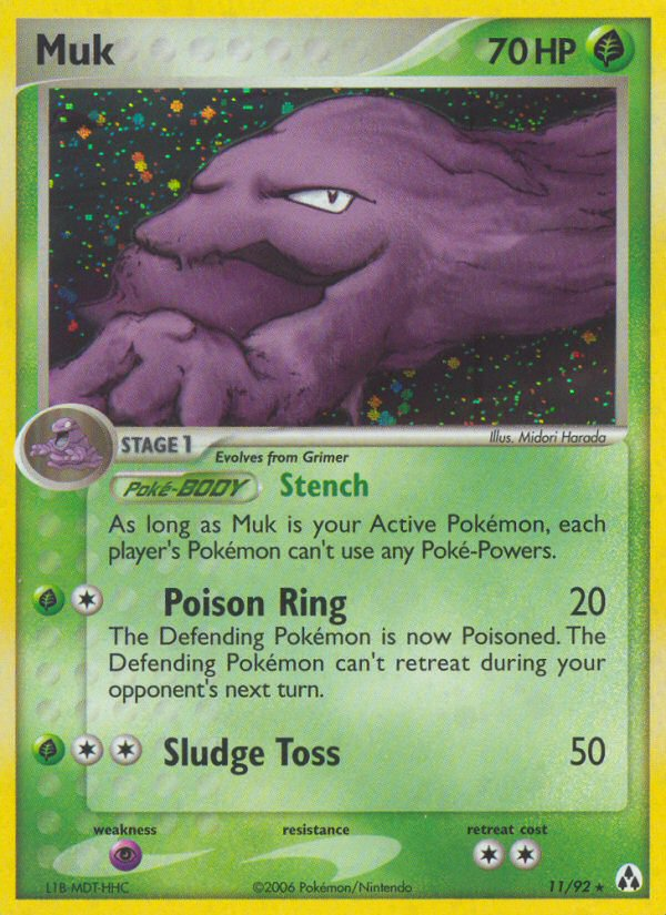 Muk (11/92) - Legend Maker Pokémon Card