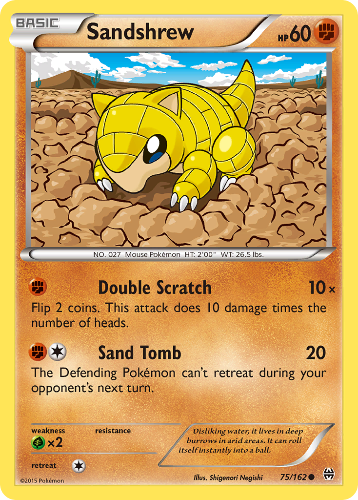 Sandshrew (75/162) - BREAKthrough Pokémon Card