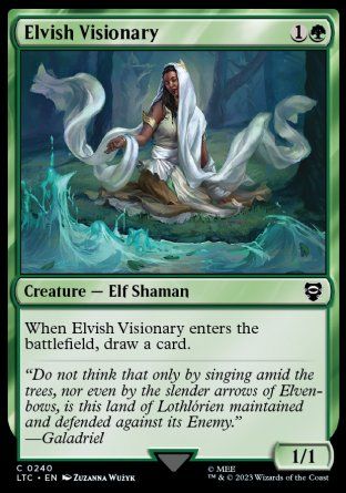 Elvish Visionary (The Lord of the Rings Commander Decks) Trading Card