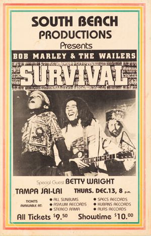 Bob Marley Tampa Jai-Lai Stadium 1979 Value - GoCollect