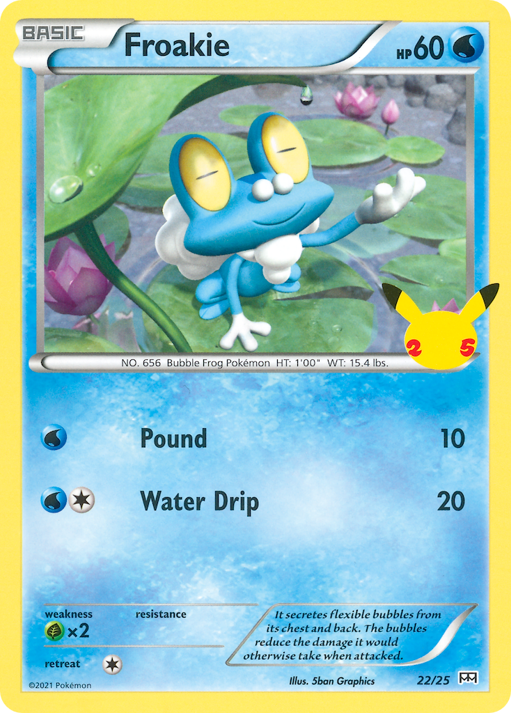 Froakie (22/25) - McDonald's Collection 2021 Pokémon Card