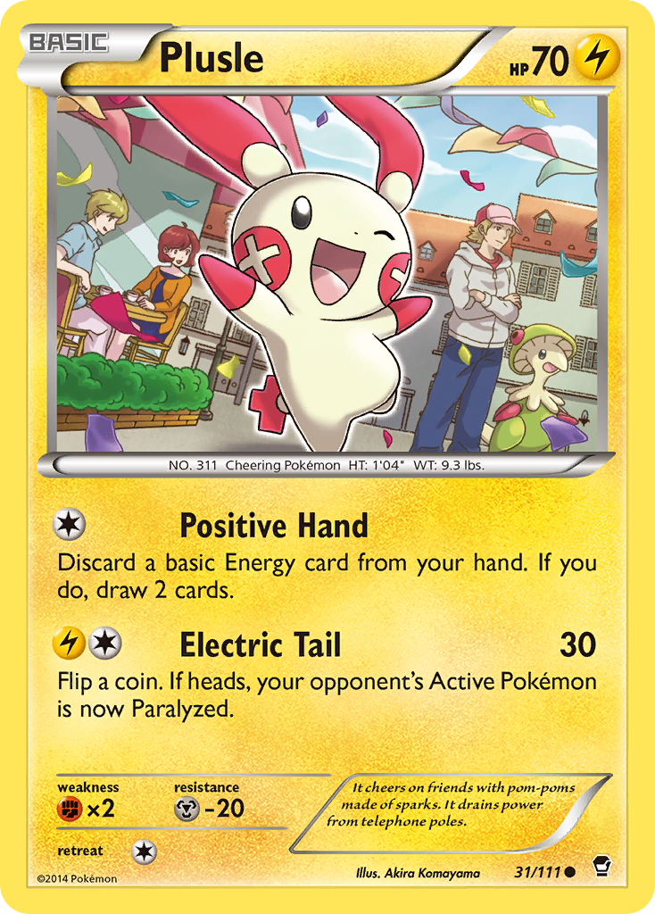 Plusle (31/111) - Furious Fists Pokémon Card