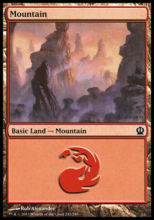 Mountain (Theros) Trading Card