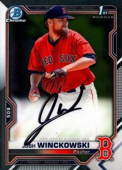 Josh Winckowski 2021 Bowman Chrome - Prospect Autographs Baseball #CPA-JWI Sports Card