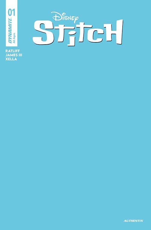 Stitch #1 (Cvr S Foc Bonus Blue Blank Authentix Variant) Comic