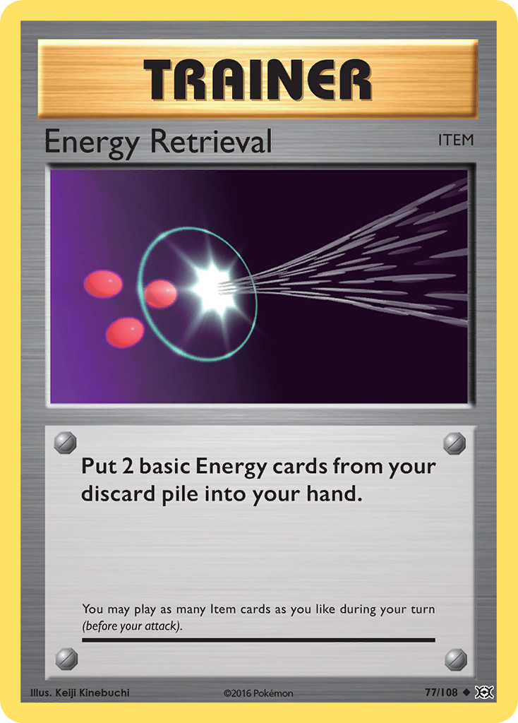 Energy Retrieval (Trainer: Item) (77/108) - Evolutions Pokémon Card