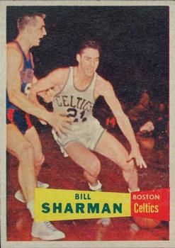 Bill Sharman 1957 Topps #5 Sports Card