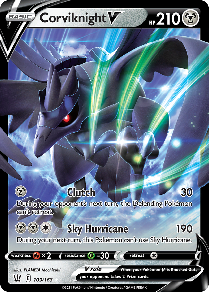 Corviknight V (109/163) - Battle Styles Pokémon Card