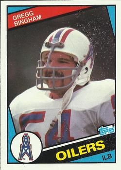 Gregg Bingham 1984 Topps #75 Sports Card