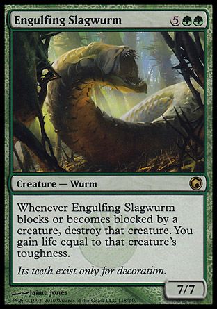 Engulfing Slagwurm (Scars of Mirrodin) Trading Card