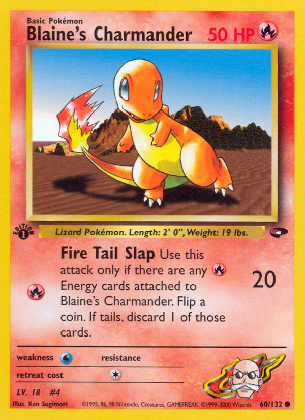 Blaine's Charmander (60/132) - Gym Challenge (1st Edition) Pokémon Card