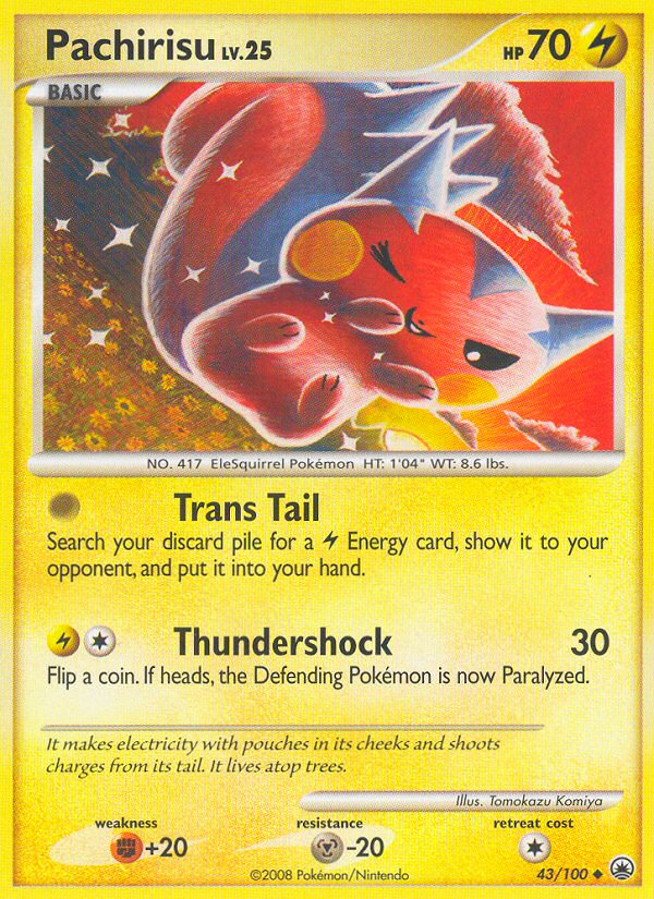 Pachirisu (43/100) - Majestic Dawn Pokémon Card