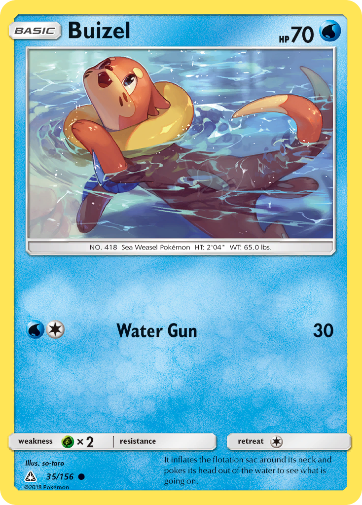 Buizel (35/156) - Ultra Prism Pokémon Card