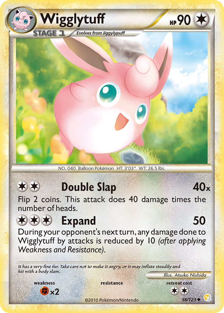 Wigglytuff (56/123) - HeartGold & SoulSilver Pokémon Card