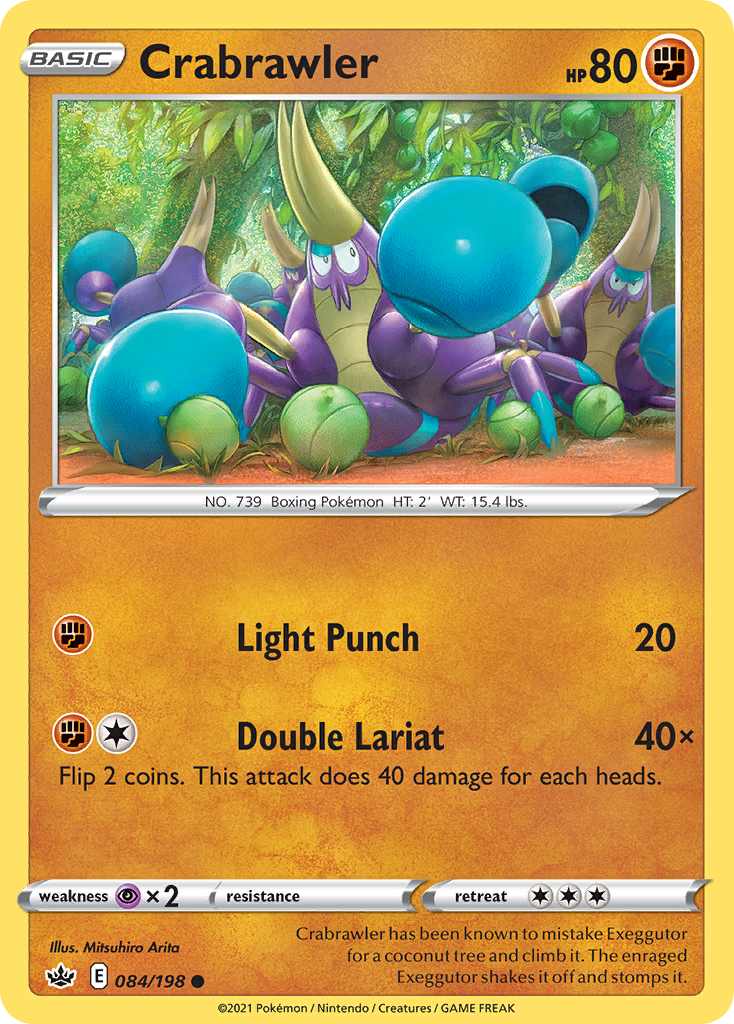 Crabrawler (84/198) - Chilling Reign Pokémon Card