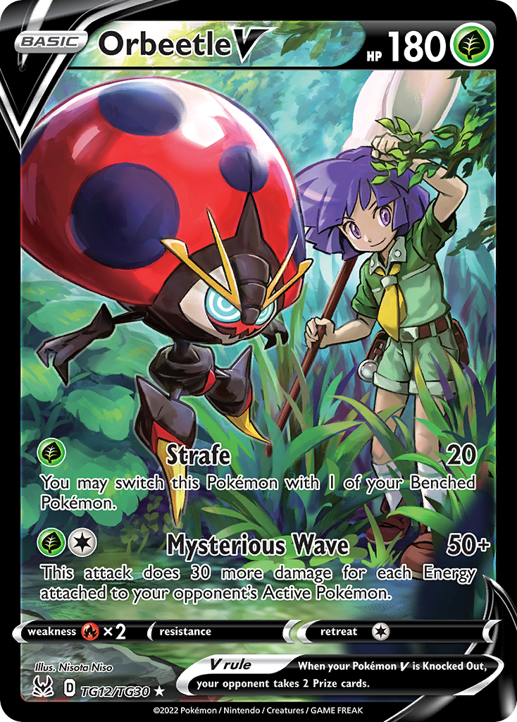 Orbeetle V (TG12) - Lost Origin Trainer Gallery Pokémon Card