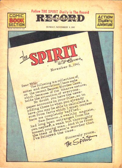 Spirit Section #11/9/1941 Comic