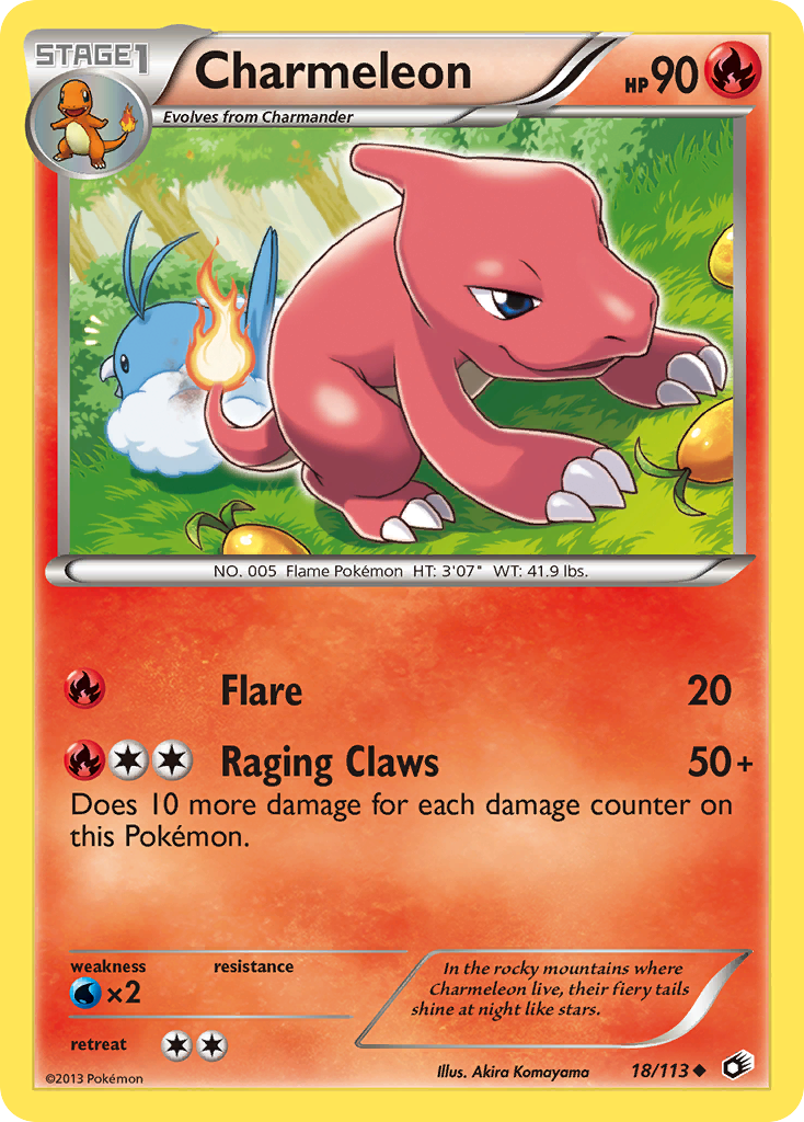 Charmeleon (18/113) - Legendary Treasures Pokémon Card