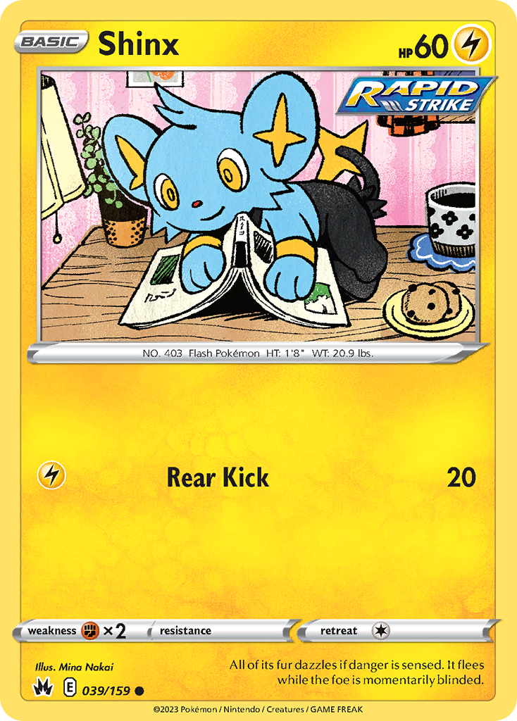 Shinx (39/159) - Crown Zenith Pokémon Card