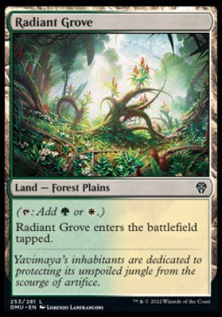 Radiant Grove (Dominaria United) Trading Card