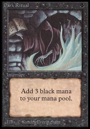 Dark Ritual (Beta) Trading Card