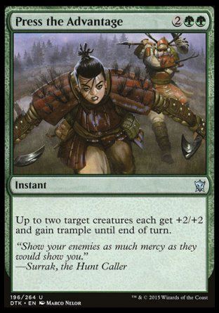 Press the Advantage (Dragons of Tarkir) Trading Card