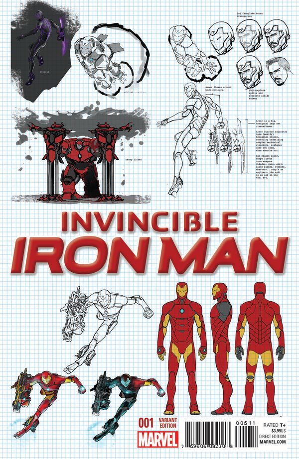 Invincible Iron Man #1 (Design Variant)