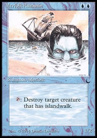 Merfolk Assassin (The Dark) Trading Card