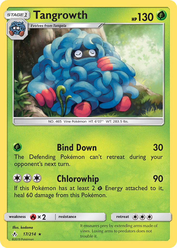 Tangrowth (17/214) - Unbroken Bonds Pokémon Card