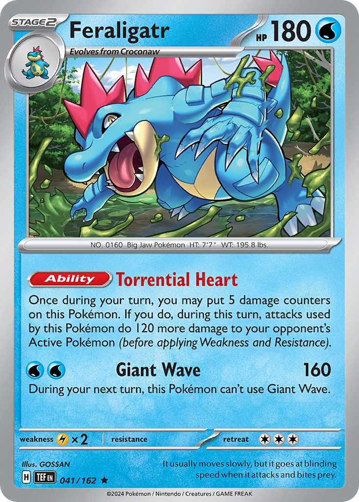 Feraligatr (41/162) - Temporal Forces Pokémon Card