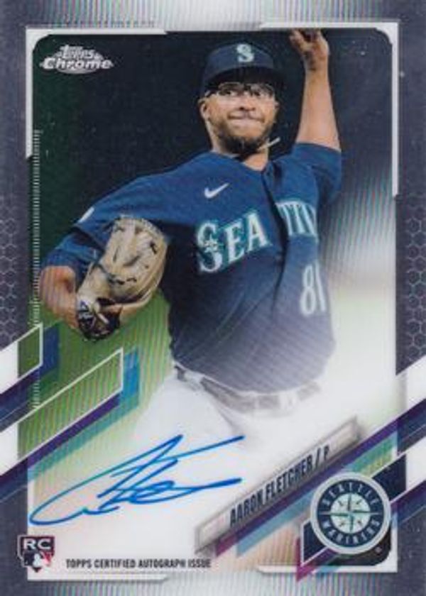 Aaron Fletcher 2021 Topps Chrome - Rookie Autographs Baseball #RA-AF