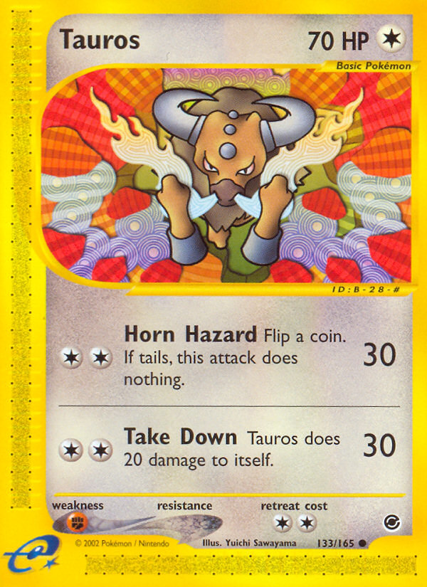 Tauros (133/165) - Expedition Base Set Pokémon Card