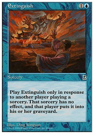 Extinguish (Portal Three Kingdoms) Trading Card