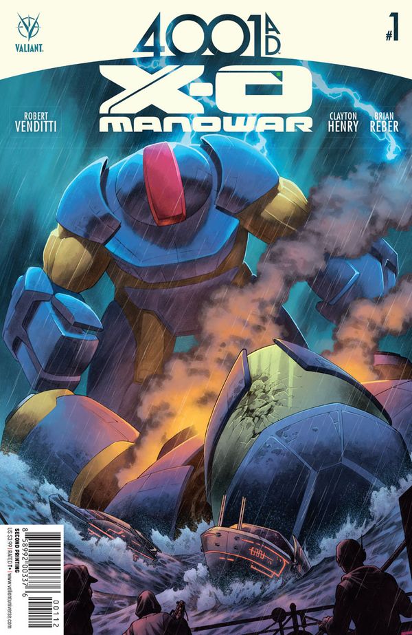 4001 A.d. X-O Manowar #1 (2nd Printing)