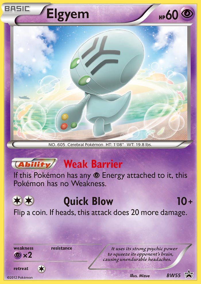 Elgyem (BW55) - BW Black Star Promos Pokémon Card