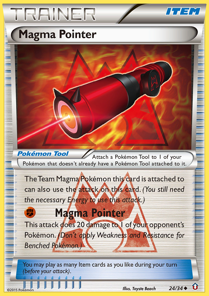 Magma Pointer (Trainer: Pokémon Tool) (24/34) - Double Crisis Pokémon Card