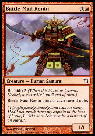 Battle-Mad Ronin (Champions of Kamigawa) Trading Card