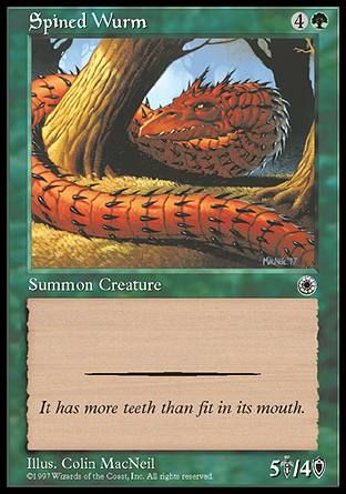 Spined Wurm (Portal) Trading Card