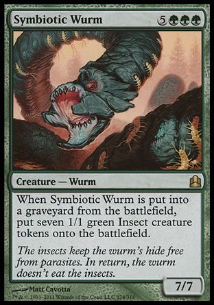 Symbiotic Wurm (MTG Commander) Trading Card