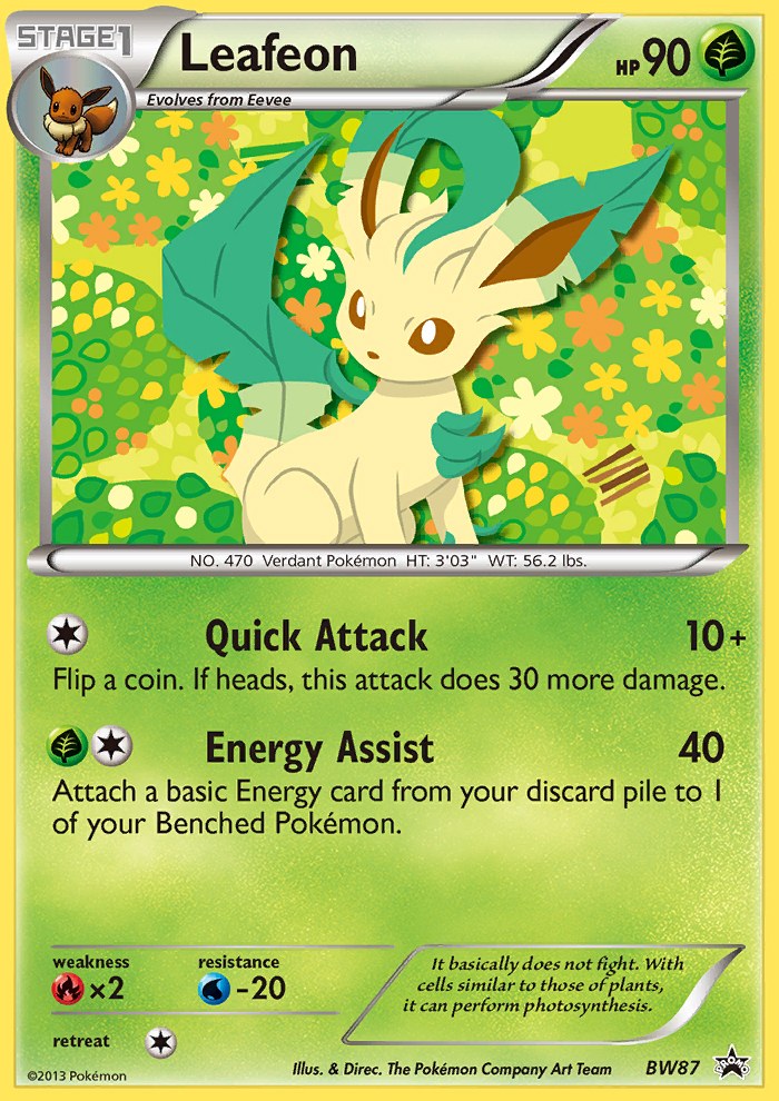 Leafeon (BW87) - BW Black Star Promos Pokémon Card