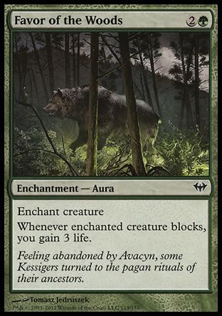 Favor of the Woods (Dark Ascension) Trading Card