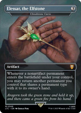 Cloudstone Curio (Elessar, the Elfstone) (The Lord of the Rings Commander Decks) Trading Card