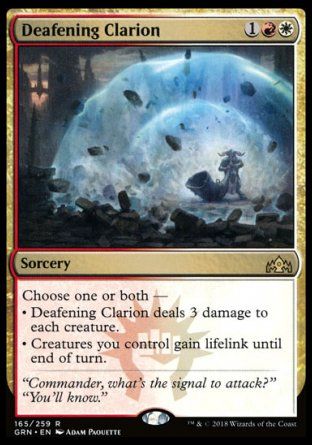 Deafening Clarion (Guilds of Ravnica) Trading Card