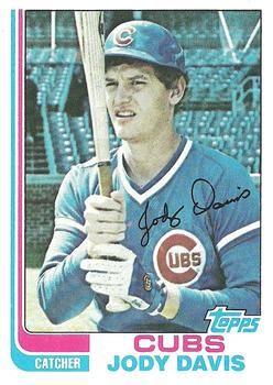 Jody Davis autographed baseball card (Chicago Cubs) 1986 Topps