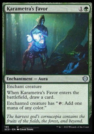 Karametra's Favor (Starter Commander Decks) Trading Card
