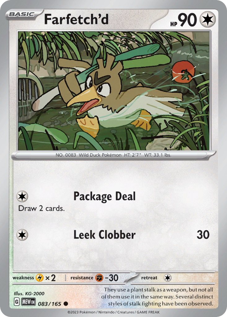 Farfetch'd (83/165) - 151 Pokémon Card