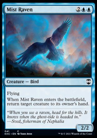 Mist Raven (Kaldheim Commander Decks) Trading Card