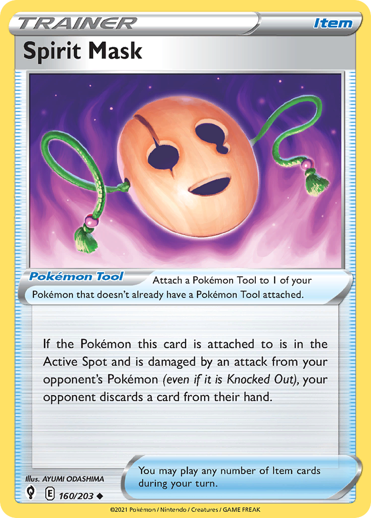 Spirit Mask (Trainer: Item) (160/203) - Evolving Skies Pokémon Card