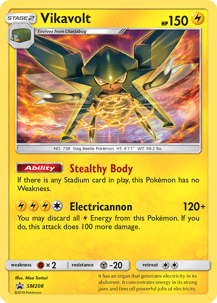 Vikavolt (SM208) - SM Black Star Promos Pokémon Card