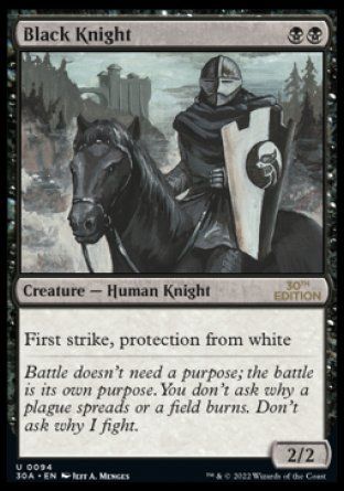 Black Knight (Magic 30th Anniversary Edition) Trading Card